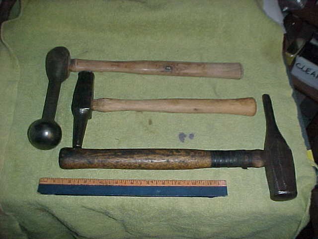 Blacksmith Anvil Body Hammers Big Ball End, Heller 1/2" + U.S. 5/8" Drift Pin