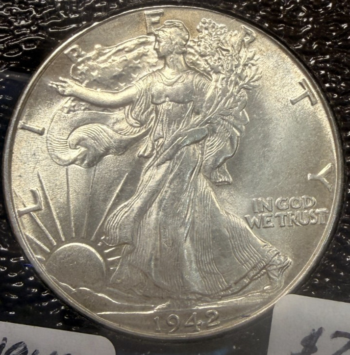 1942 WALKING LIBERTY  HALF DOLLAR MINT STATE MS