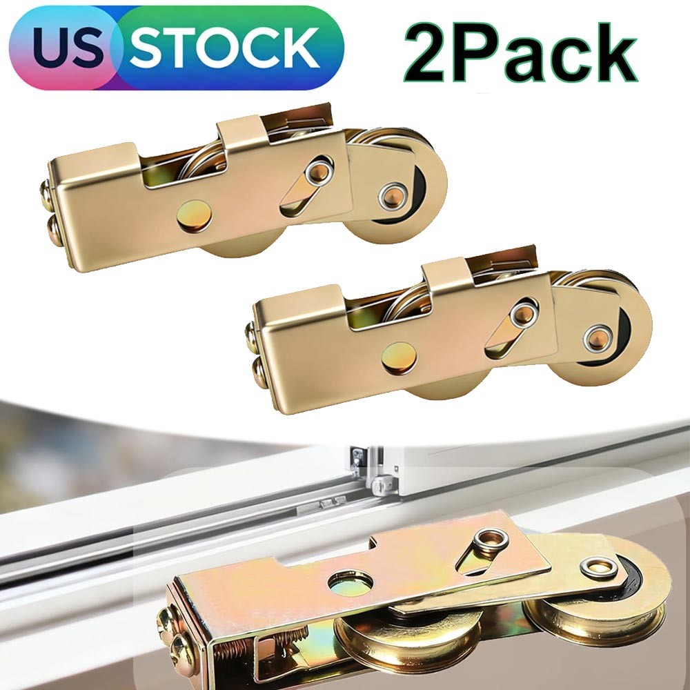 2x Sliding Patio Door Rollers 1 1/4 Inch Sliding Glass Door Tandem Wheels