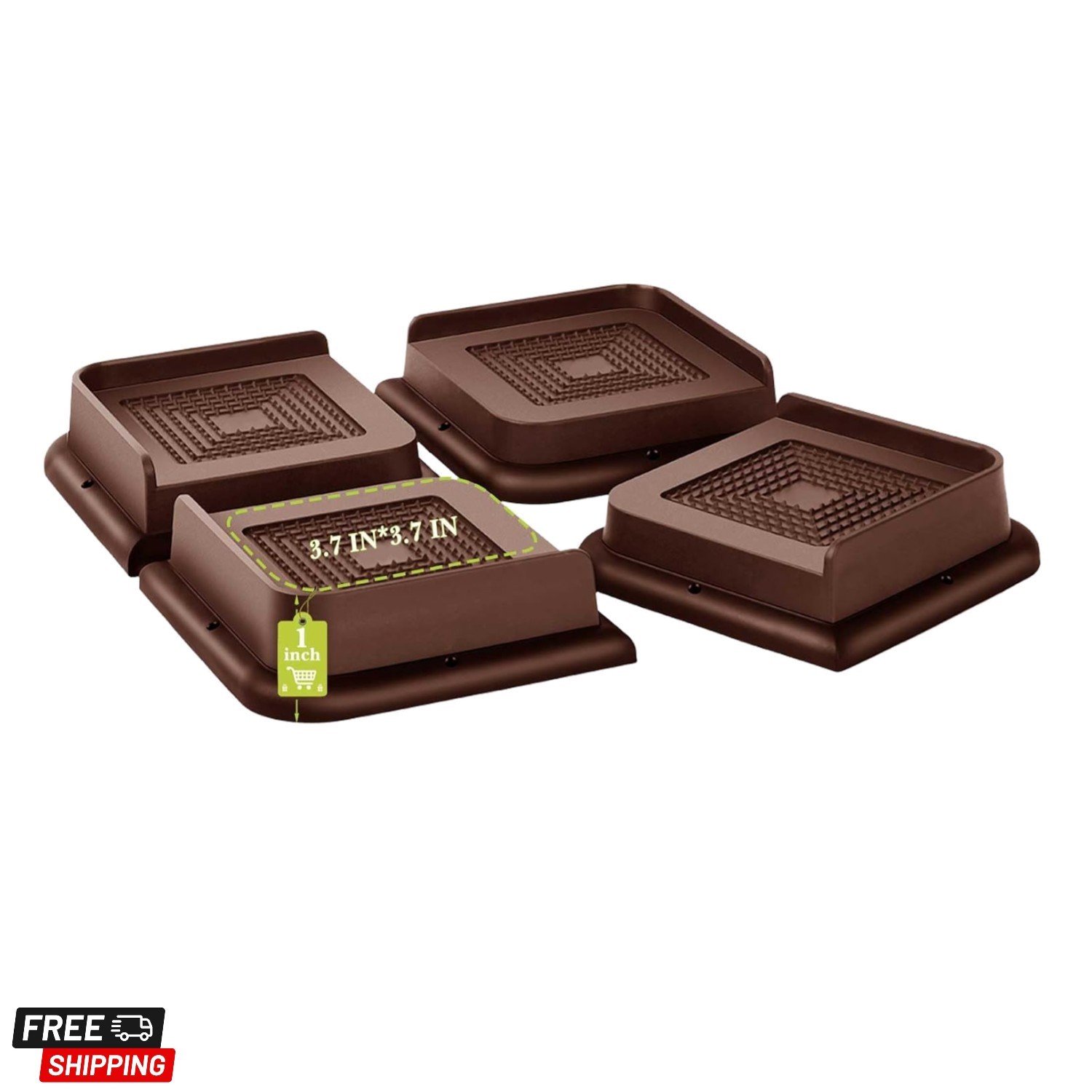 Bed Risers 1 inch, 2 inch, 3 inch, 4 inch, 6 inch, 8 inch Heavy Duty, Oversiz...