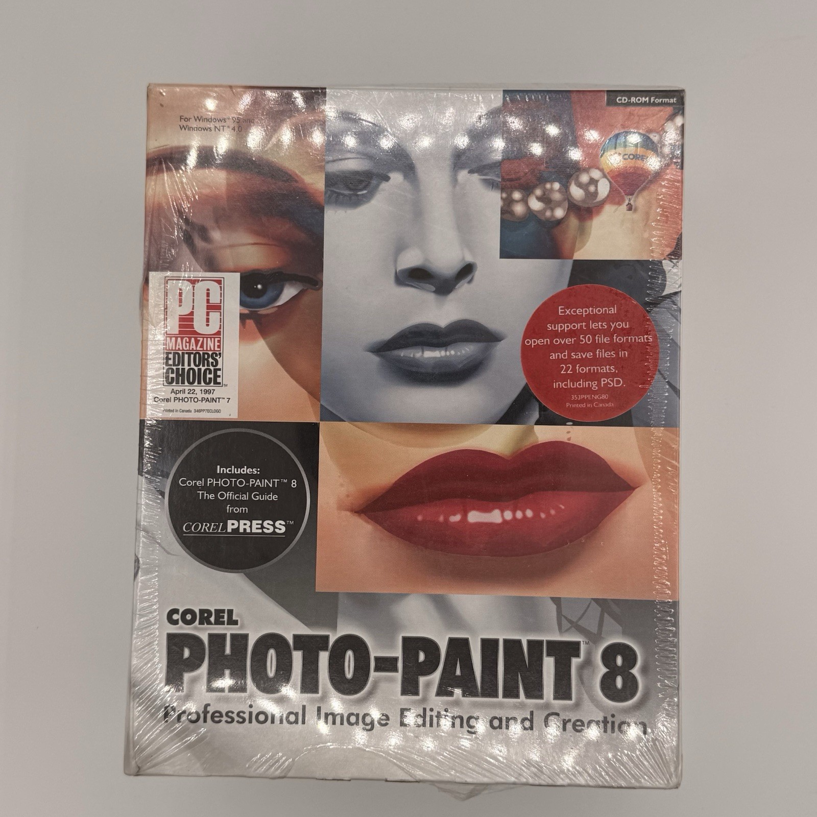 1998 Corel Photo-Paint 8 Upgrade - BRAND NEW FACTORY SEALED