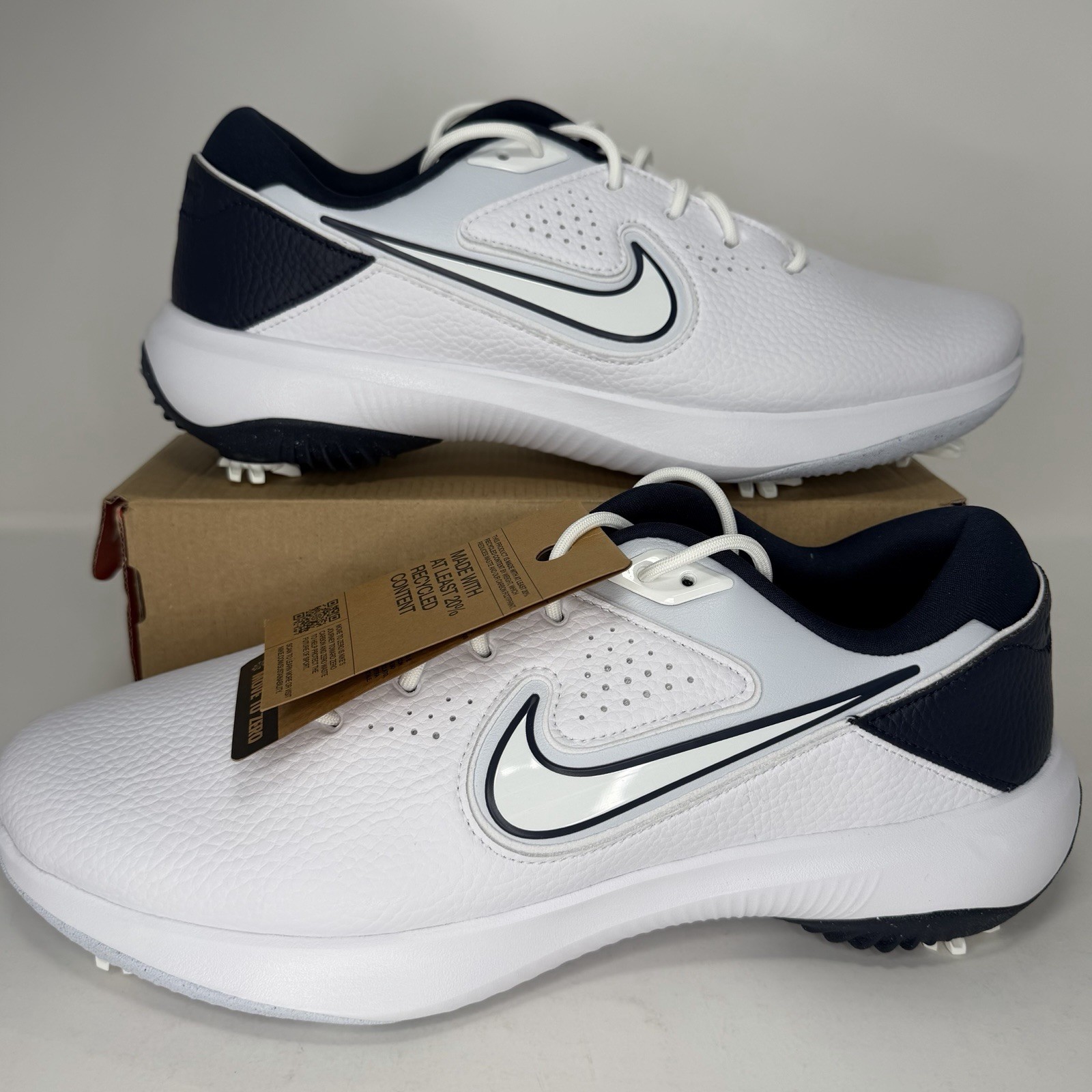 Nike Air Zoom Victory Pro 3 Golf Shoes White Navy Mens Sizes DX9028-102 NEW