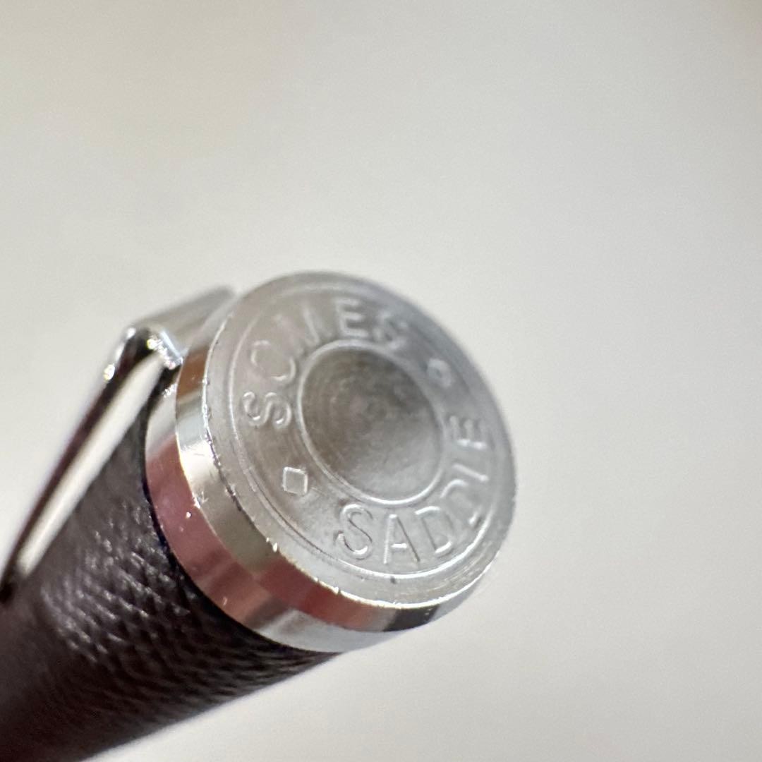 SOMES SADDLE mechanical pencil leather wrapped twist type