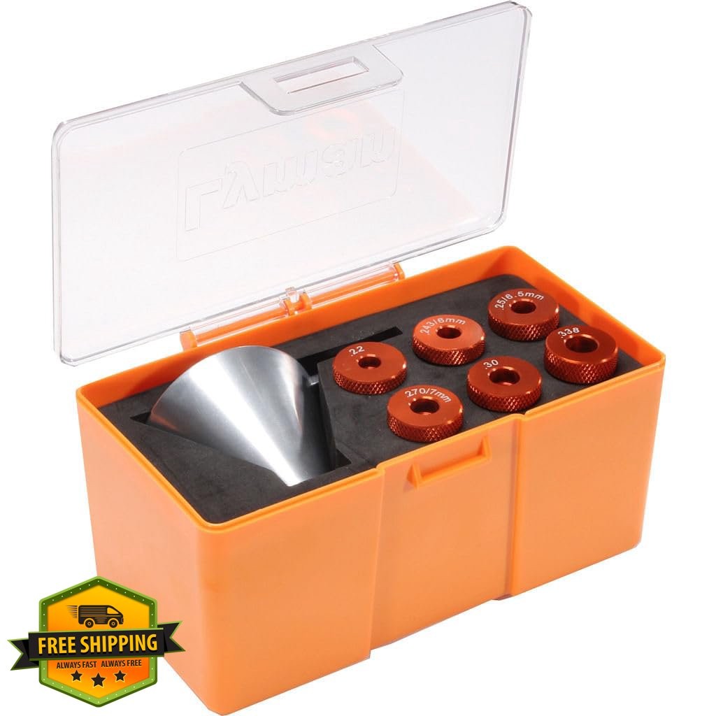 Lyman Products Brass Smith Pro Powder Funnel System 5 Orange