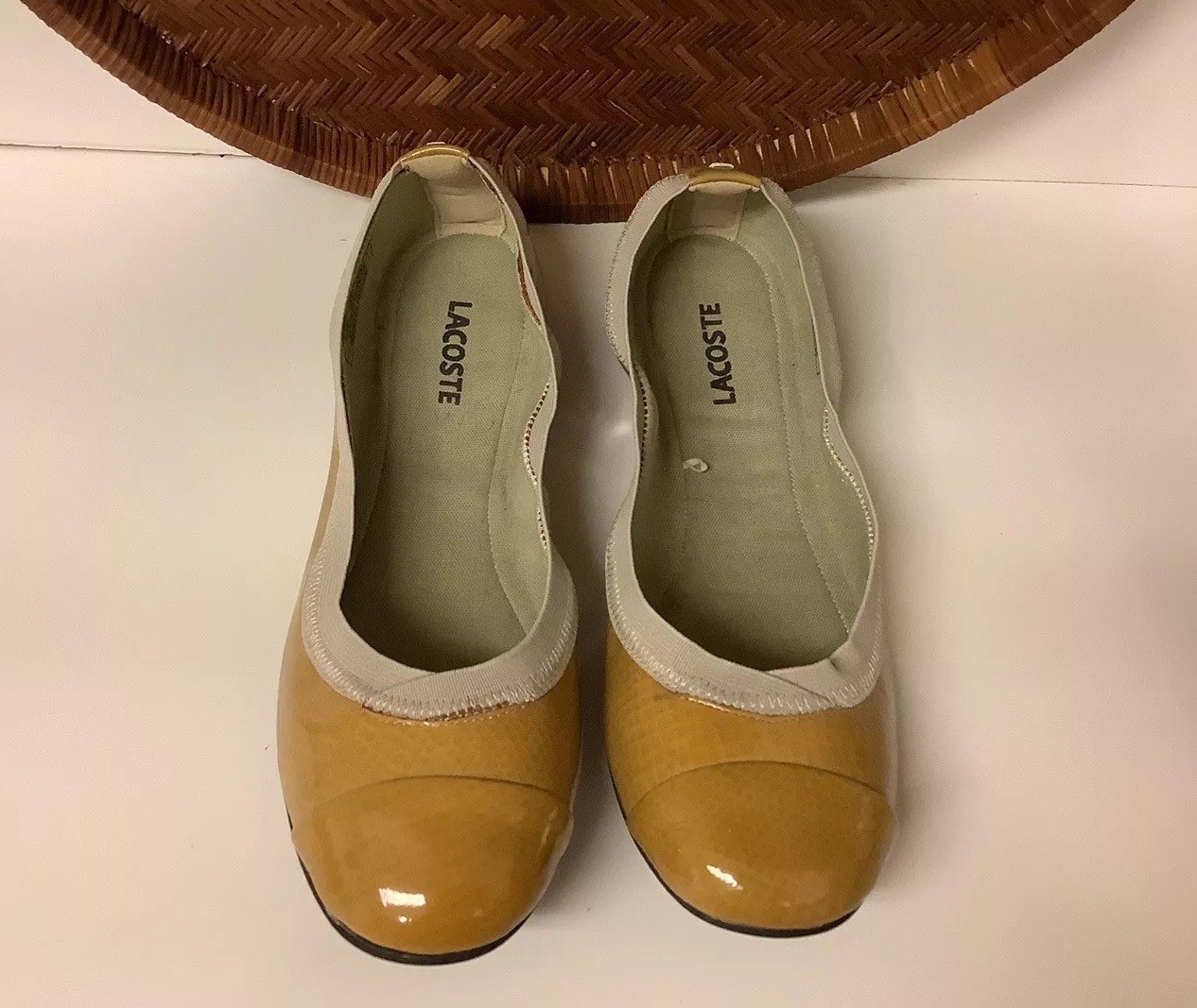 Lacoste Constance-4 Flat Shoes Leather US Size 6 New Without Box