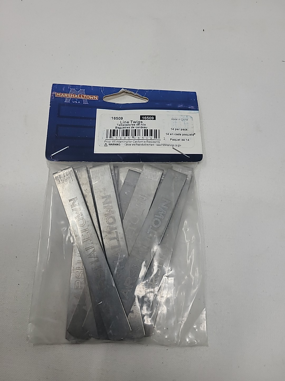 Marshalltown Steel Line Twigs Bag of 14 for Mason Line 16509 Tingles
