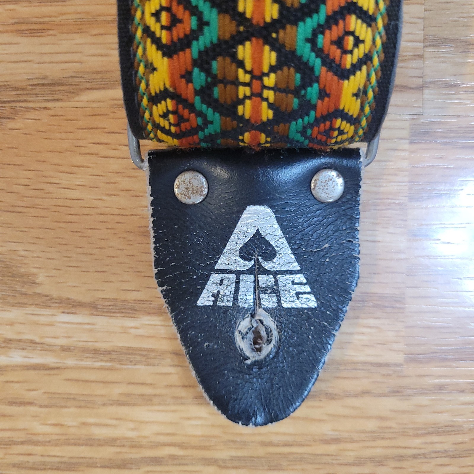 Vtg Ace Guitar Strap RARE Color Combo Woodstock USA Made Hendrix