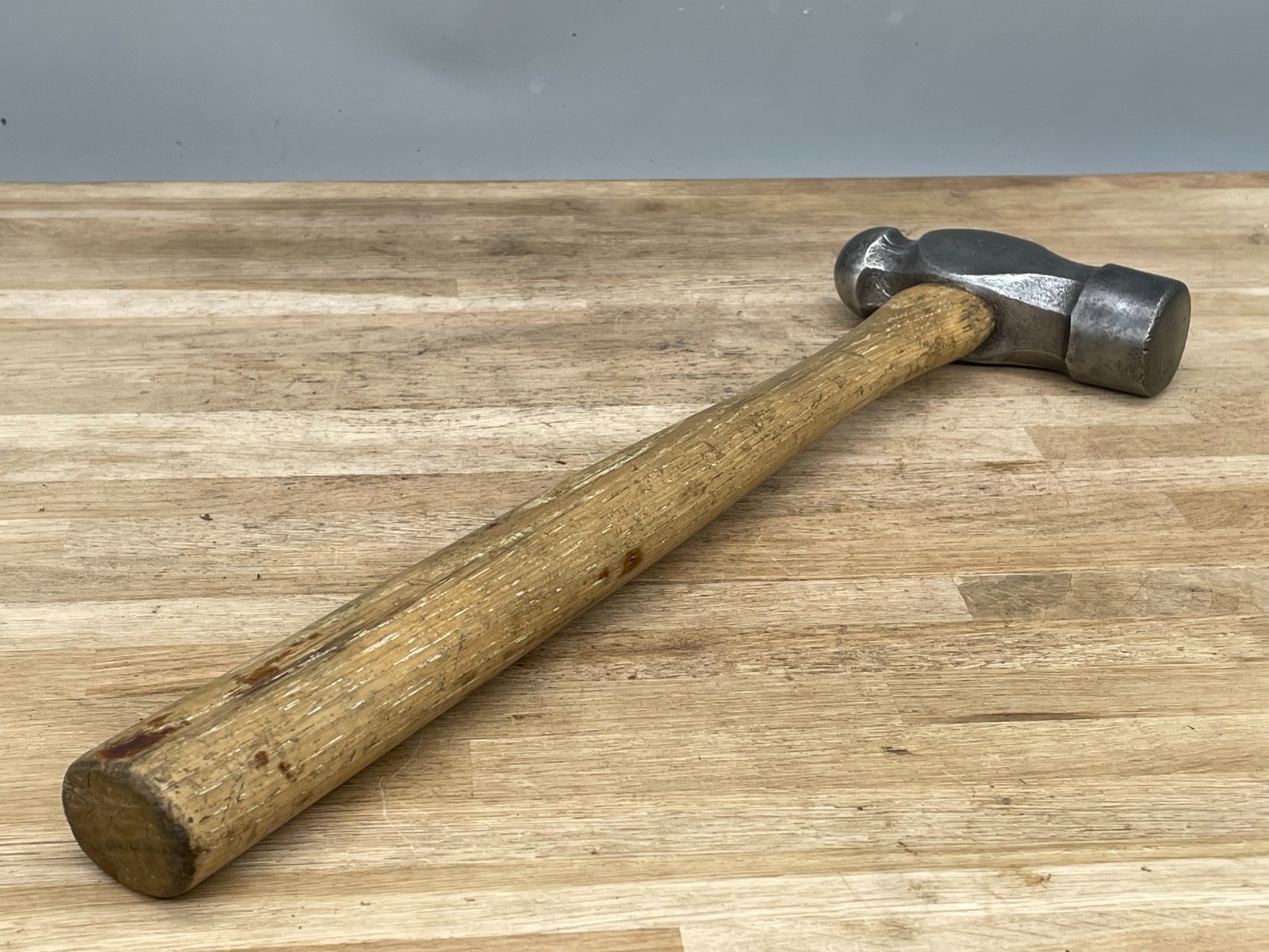 Vintage STANLEY 1-1/2lb Ball Pein Hammer Engineer Blacksmith Tool