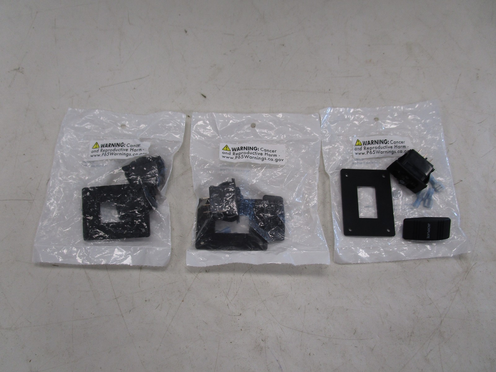 SIERRA JACKPLATE CONTROL ROCKER SWITCH SET OF (3) BLACK DK4020 MARINE BOAT