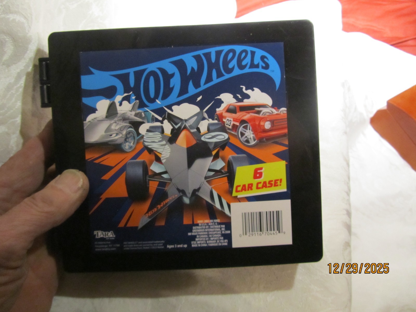 New 2023 Mattel Hot Wheels 6 Car Plastic Case Made in China