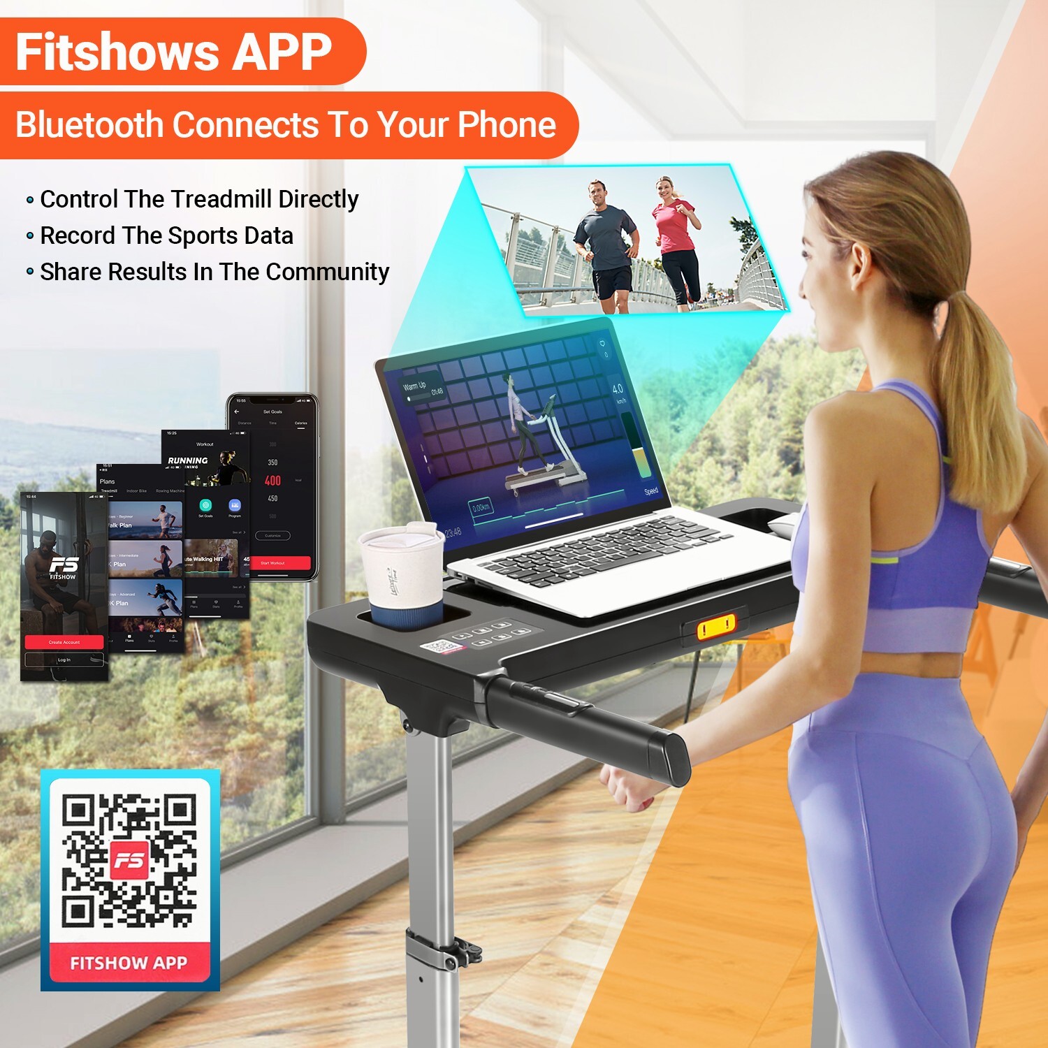 🏃‍➡ Unique Adjustable Height Design Treadmill Machine for Home Excercise🏃‍➡