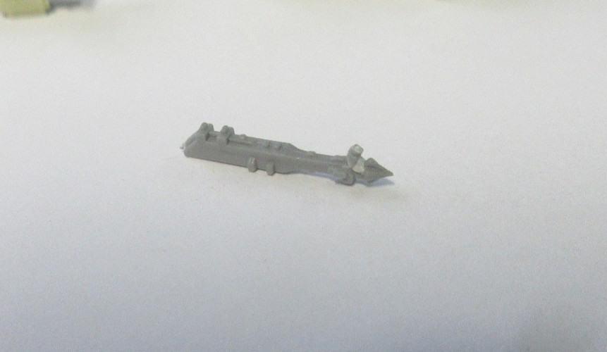 Plastic Bits Battlefleet Battleship Prow Ram (chaos?)