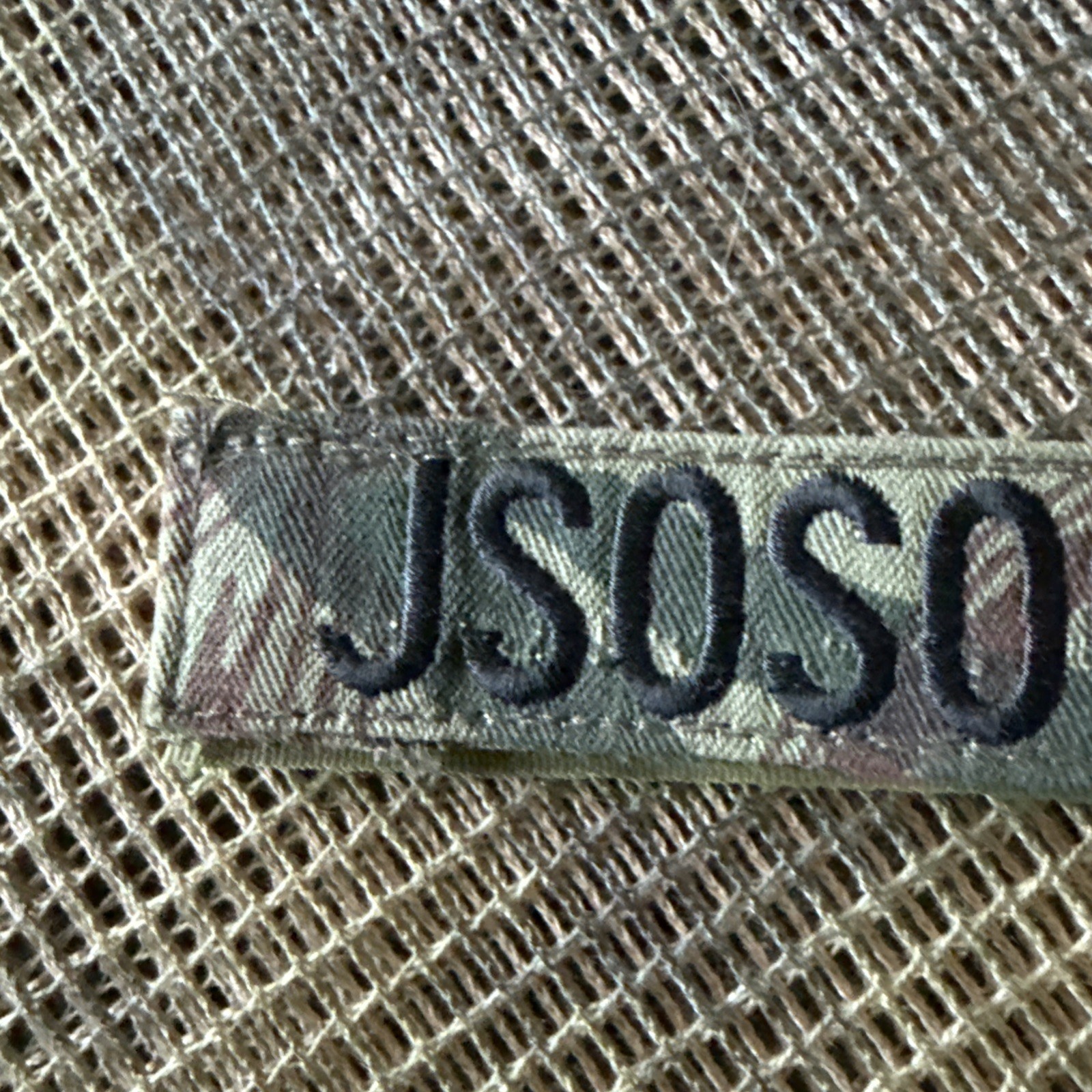 French Foreign Legion JSOSOGRIF CAMO AFGAN WAR BRING-BACK NAME PATCH