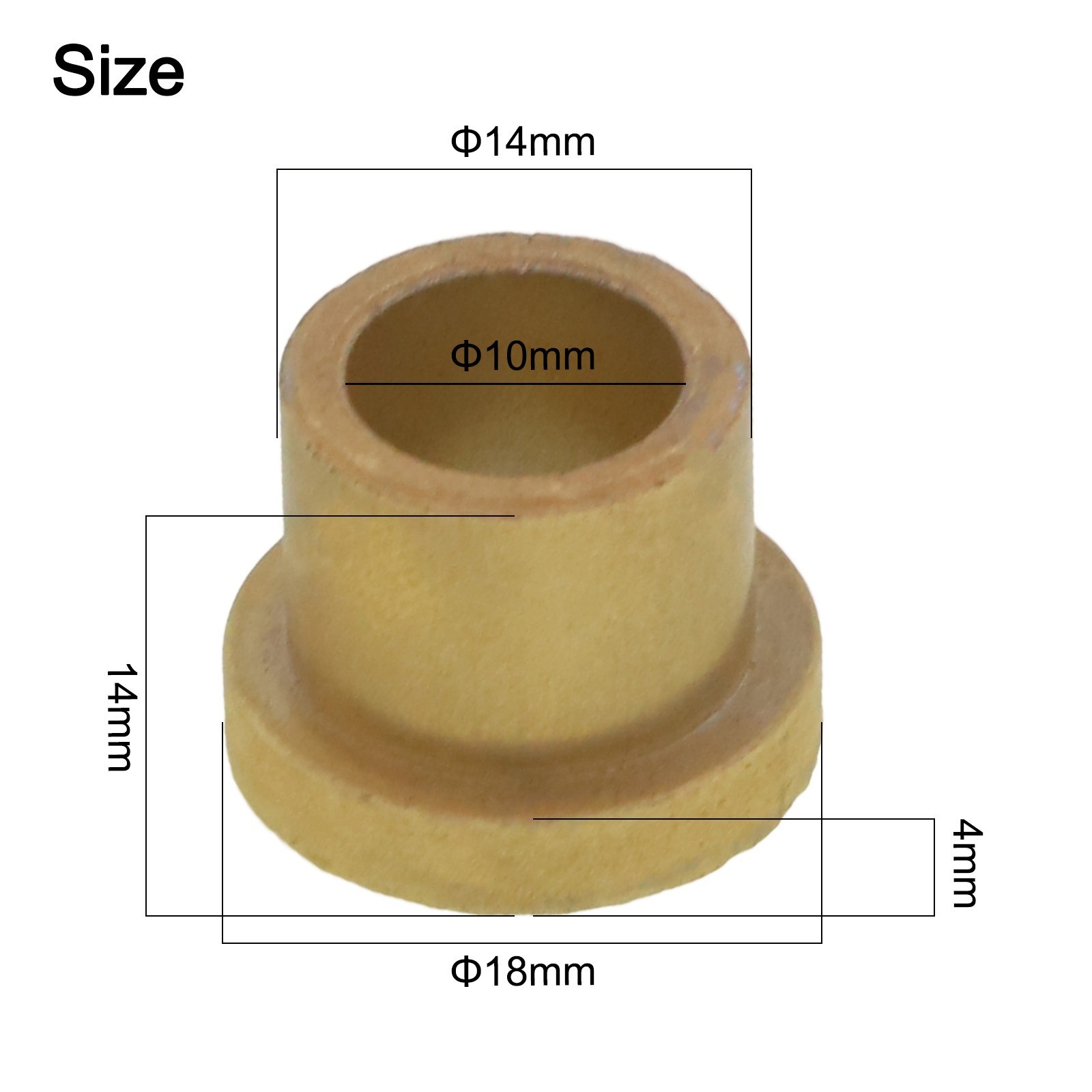 Copper Sleeve Bushing for Long Lasting Ellipticals Flywheel Functionality