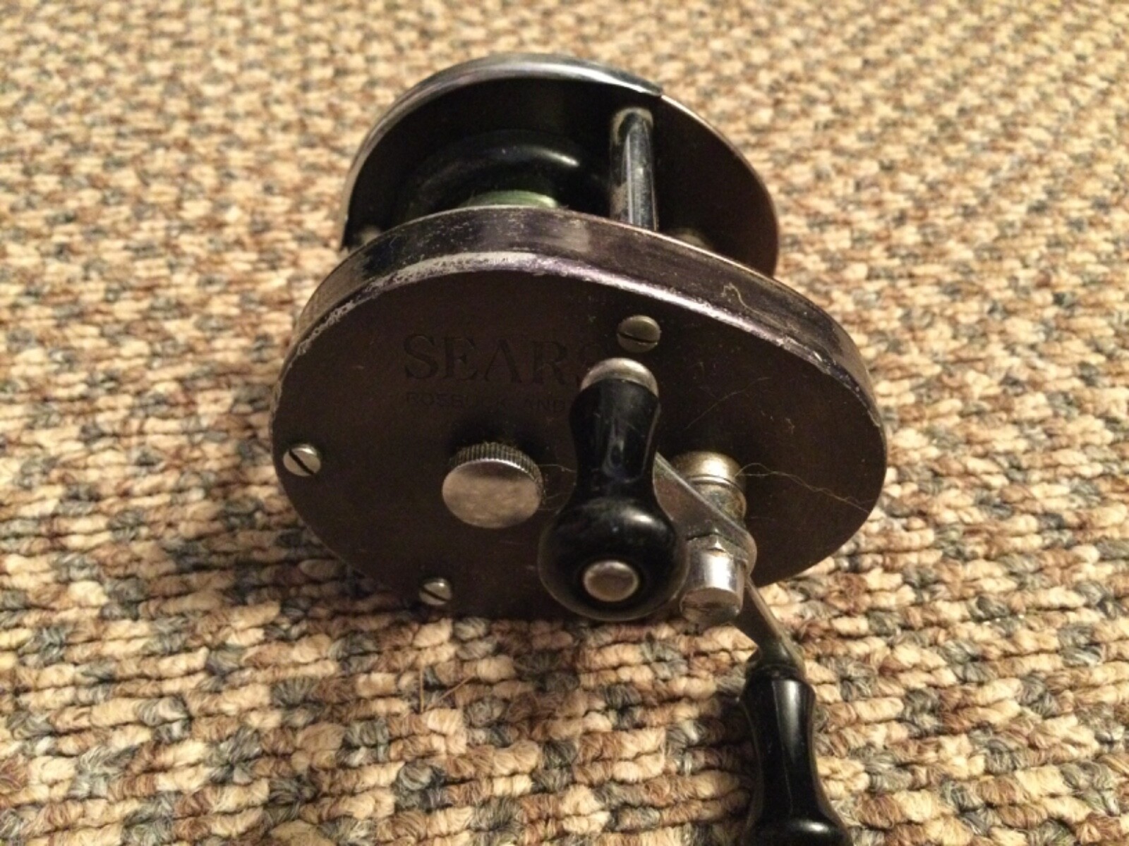 Vintage Sears Roebuck and Co. Model 535-39600 Bait Casting. Fishing Reel metal