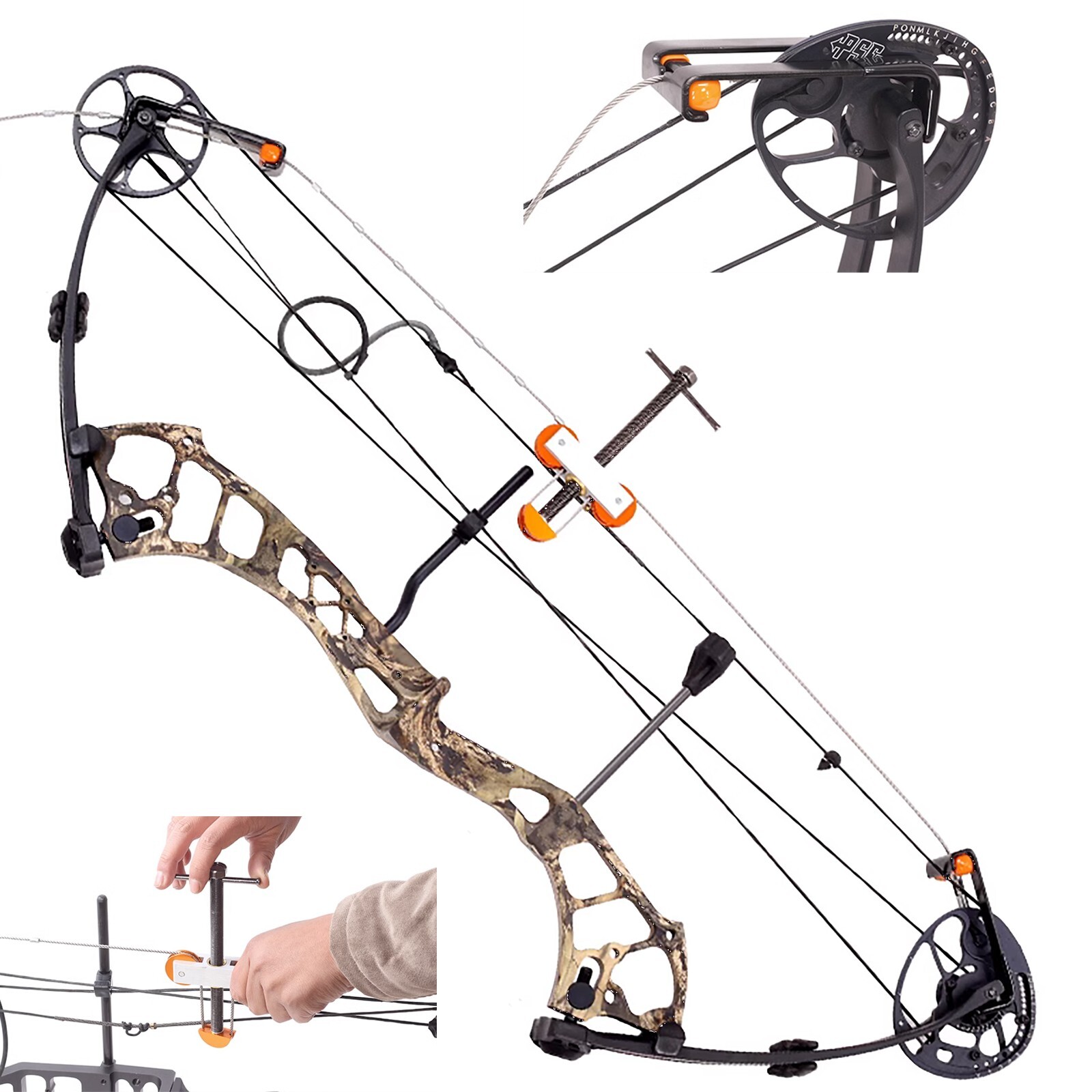 Archery Compound Bow Press Portable Hunting Bow String Replacement Tool
