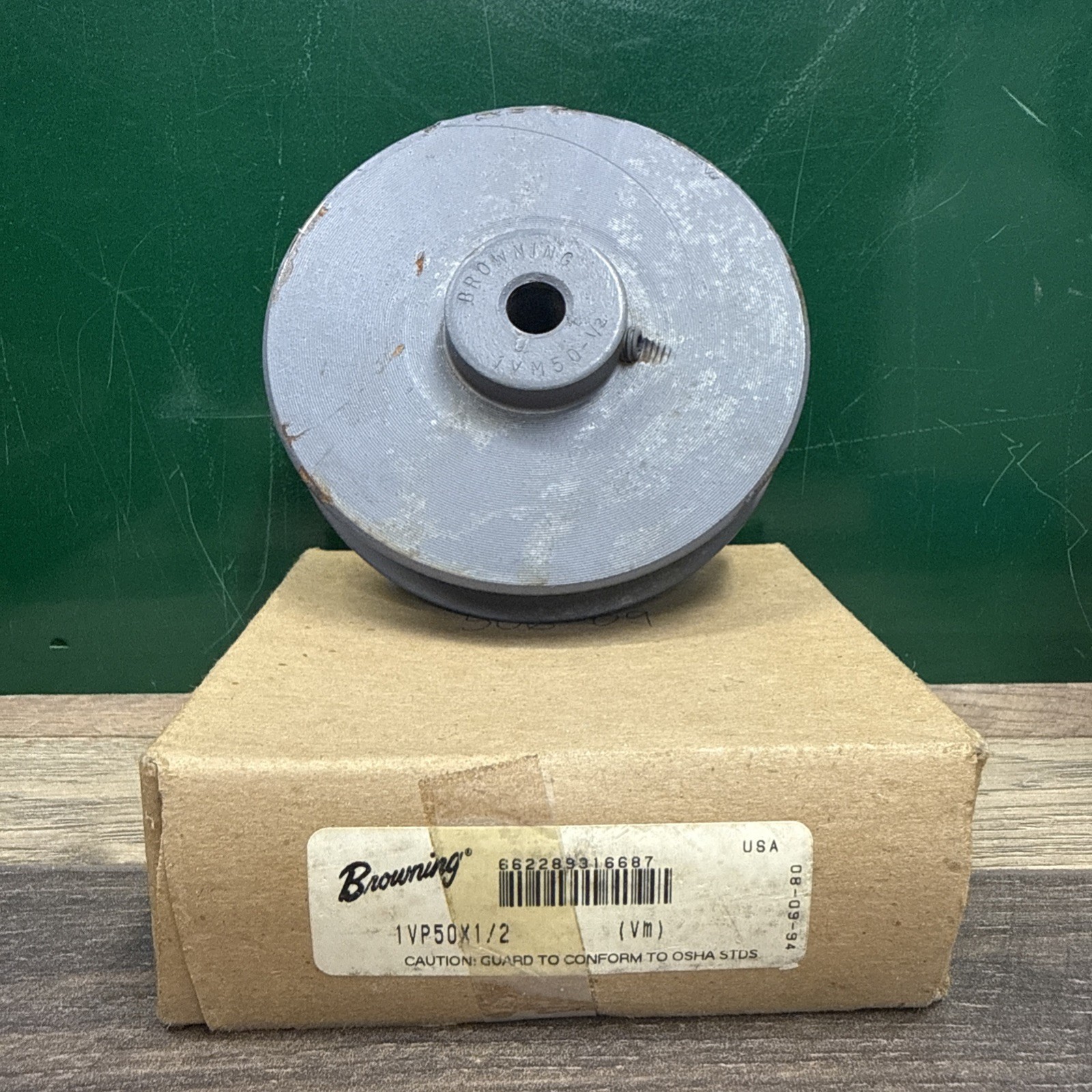 Browning 1VP50X1/2 Variable Pitch Sheave 4.75" Dia. 0.5" Bore Single Set Screw