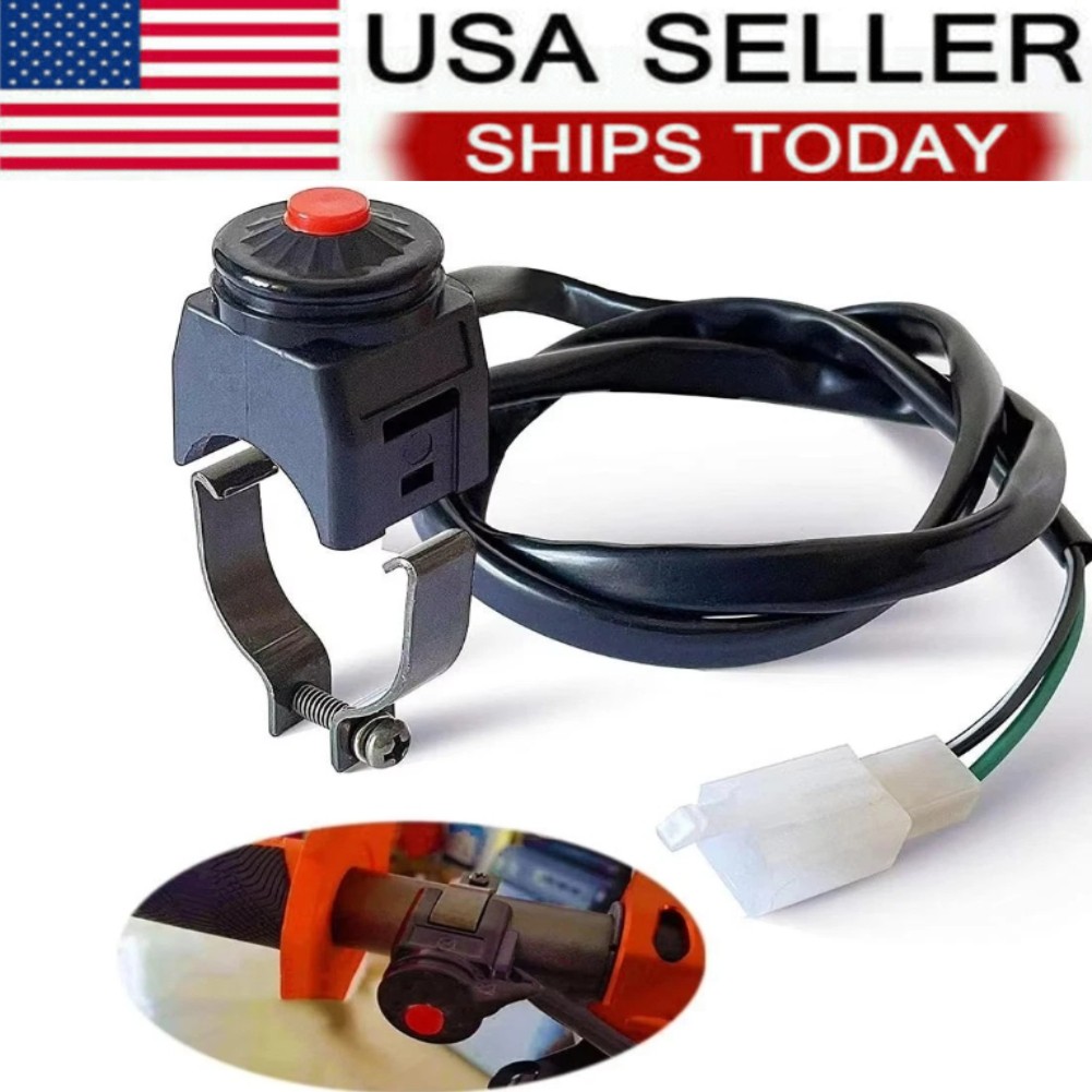Motorcycle KILL SWITCH Red Push Button Horn Starter Dirt Bike KTM ATV Dual Sport