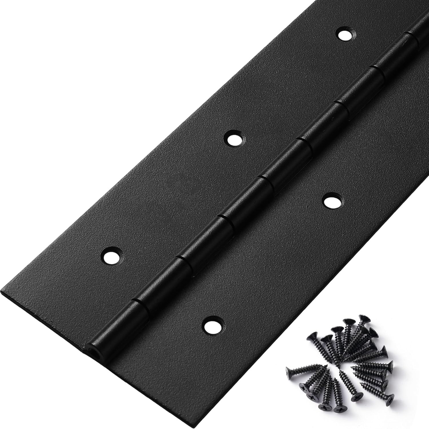 Heavy Duty Piano Hinge 24 Inch x 3 Inch Width, 0.060'' Thick Stainless Steel Bla
