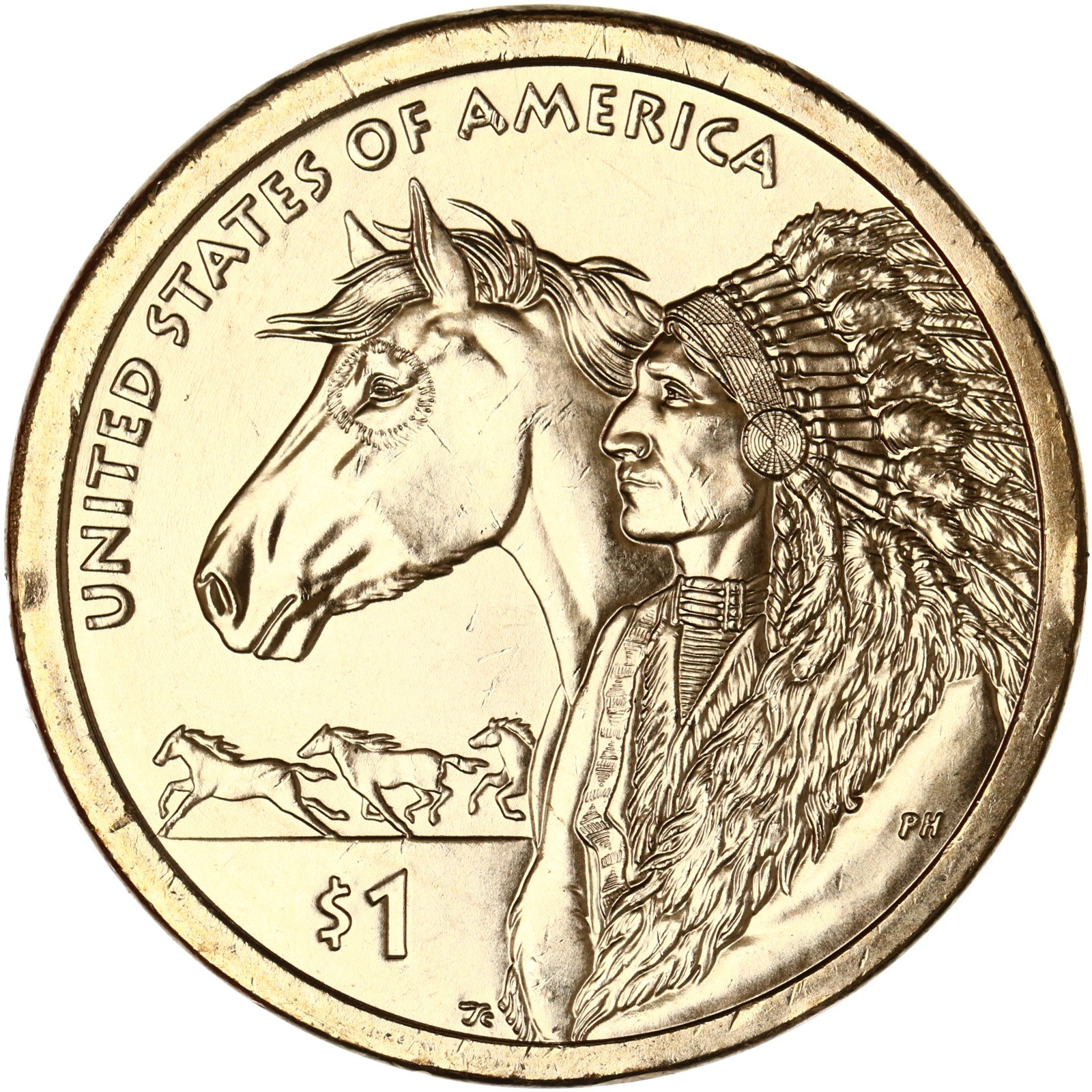 2012 P Native American Sacagawea Dollar BU