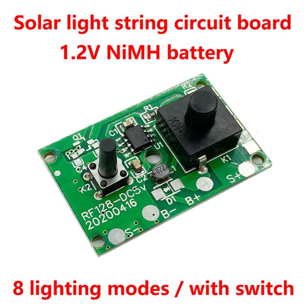 1 2V Solar Light Controller Circuit Board for Enhanced Outdoor Ambiance