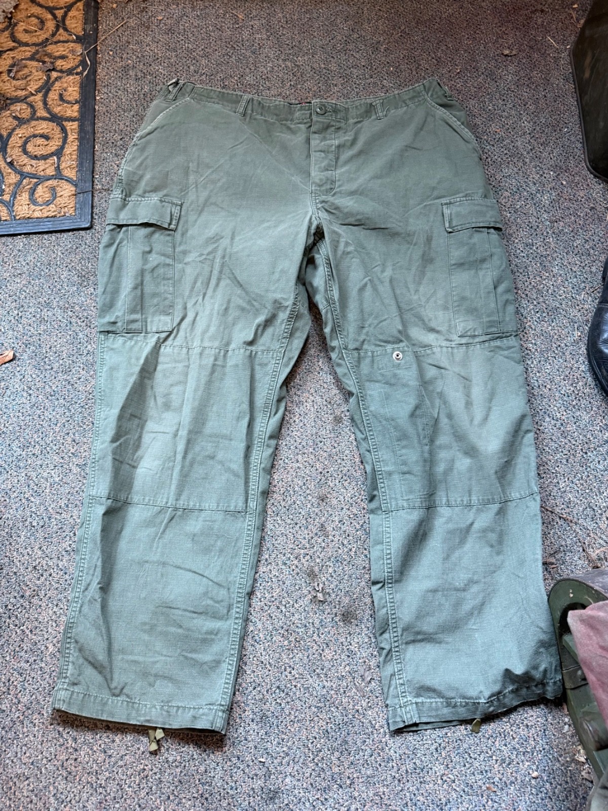 REPRODUCTION VIETNAM WAR US ARMY RIP STOP COMBAT FIELD TROUSERS-2XLARGE