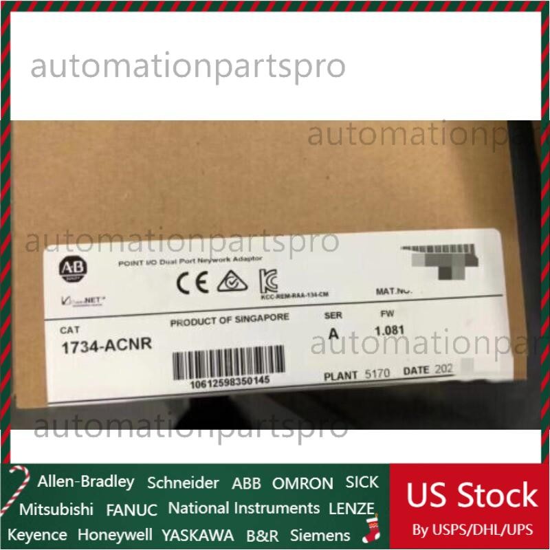 AB 1734-ACNR New Sealed Point I/O ControlNet Network Adapter US Free Tax