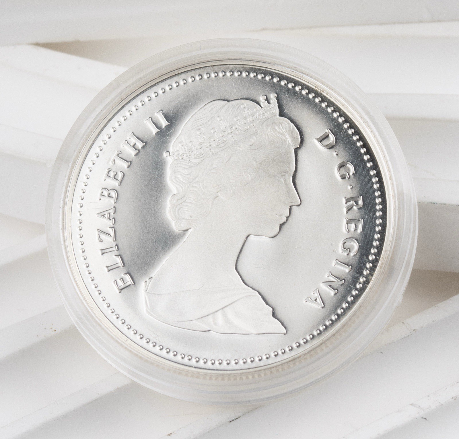 CANADA 1986 Vancouver Silver Dollar Proof .375 ASW 50% Silver - 1285B