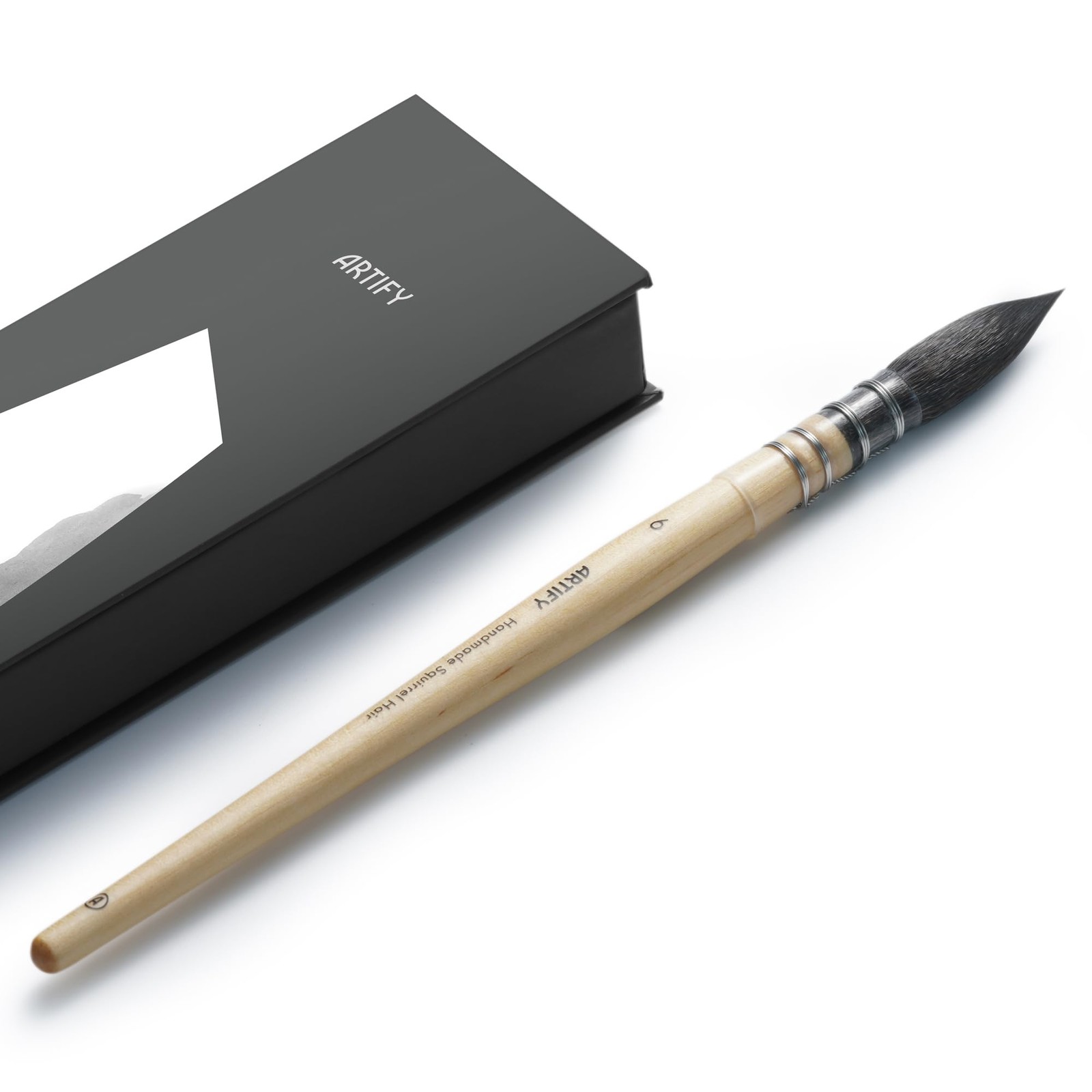 ARTIFY Professional Natural Squirrel Hair Quill Watercolor Brushes | Mop Roun...