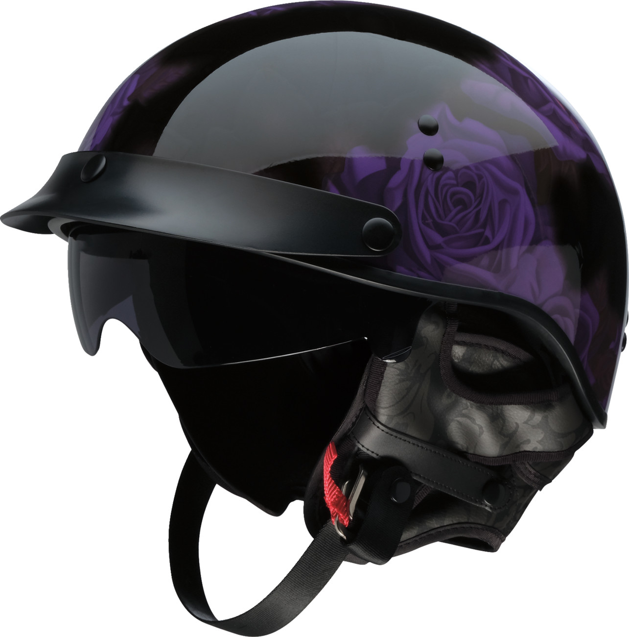 Z1R Vagrant NC Helmet - Rose - Black/Purple - Large 0103-1447