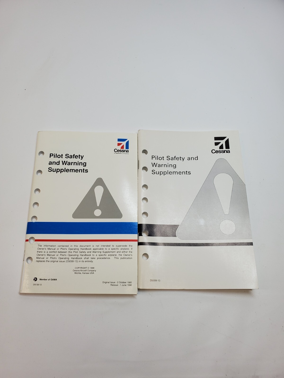 Pilot Safety and Warning Supplements Cessna 1992 and 1998