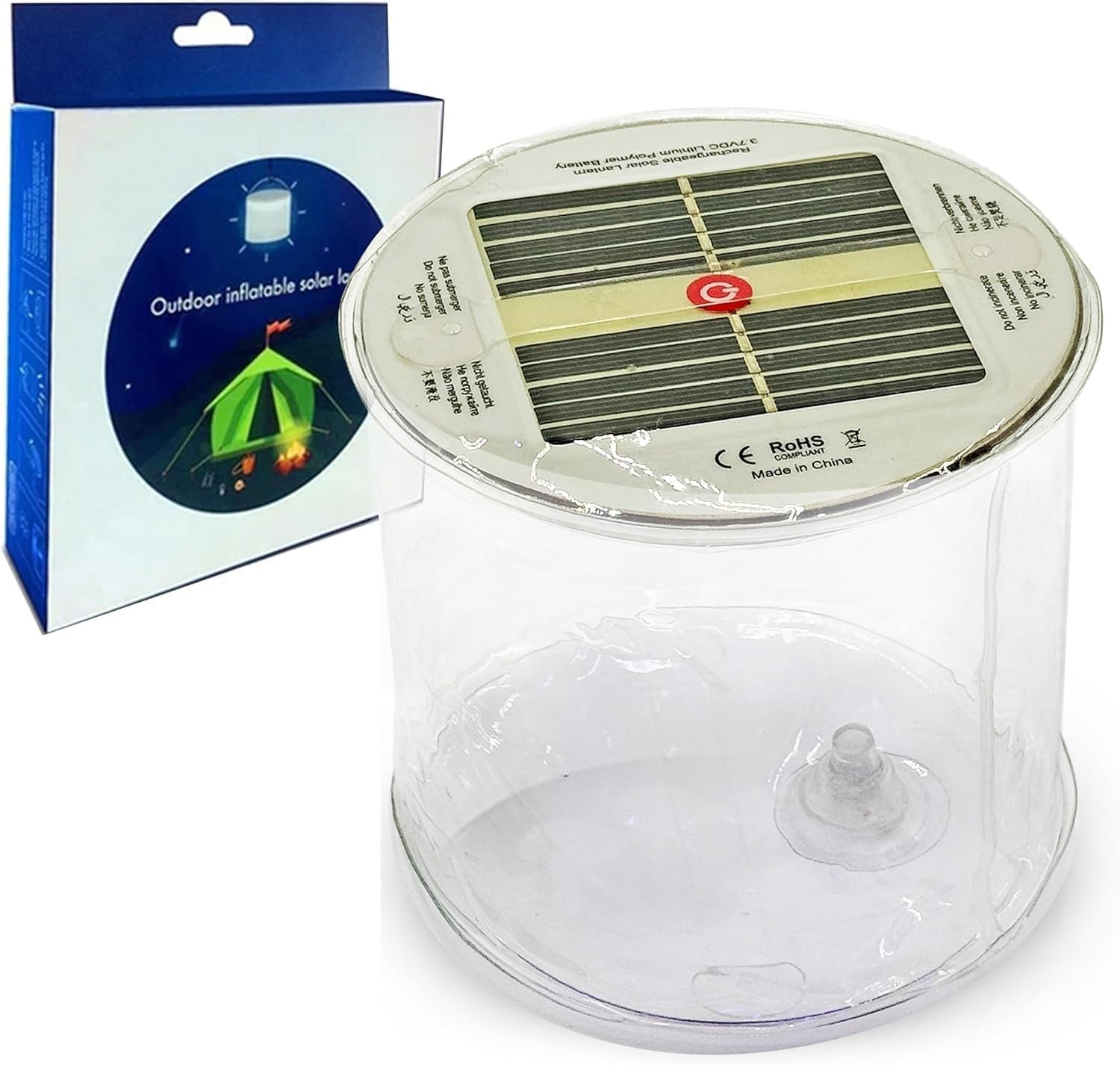 ByteX Solar Rechargeable Inflatable LED Lanterns 90 Lumens, Waterproof, USB C...