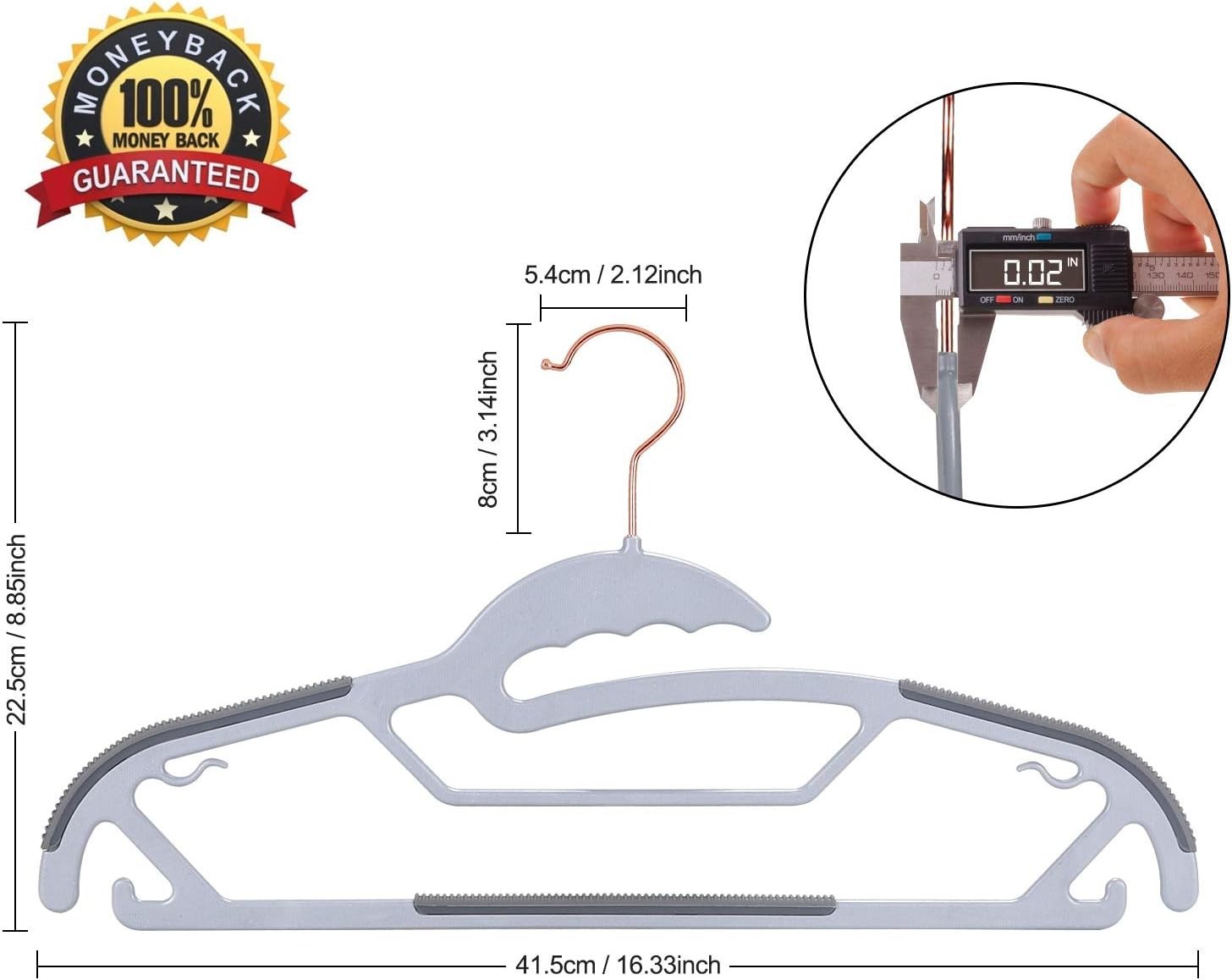 Ultra Thin Space Saving Hangers 50 Pack