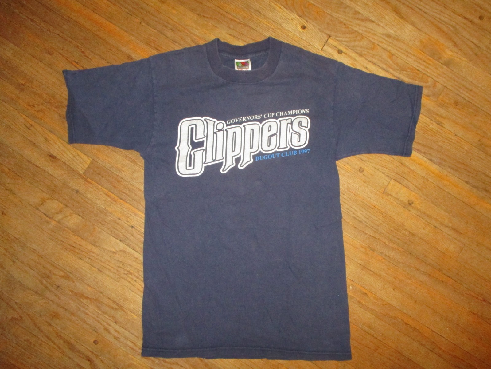 COLUMBUS CLIPPERS GOVERNORS CUP CHAMPIONS T SHIRT vtg 90s 1997 Baseball Minors S