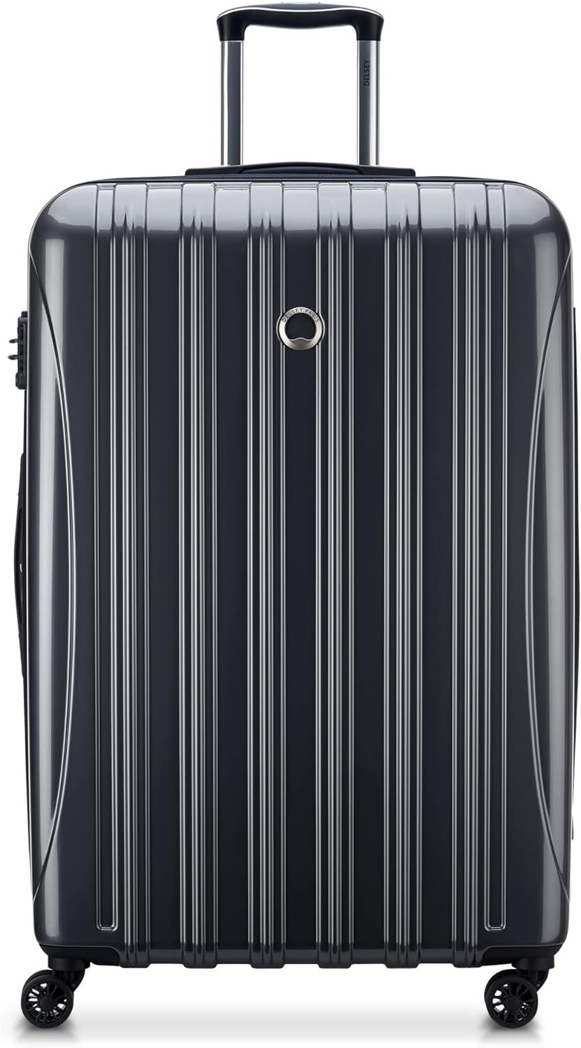 DELSEY Paris Aero Expandable Hardside 29" Checked Spinner Luggage Case Titanium