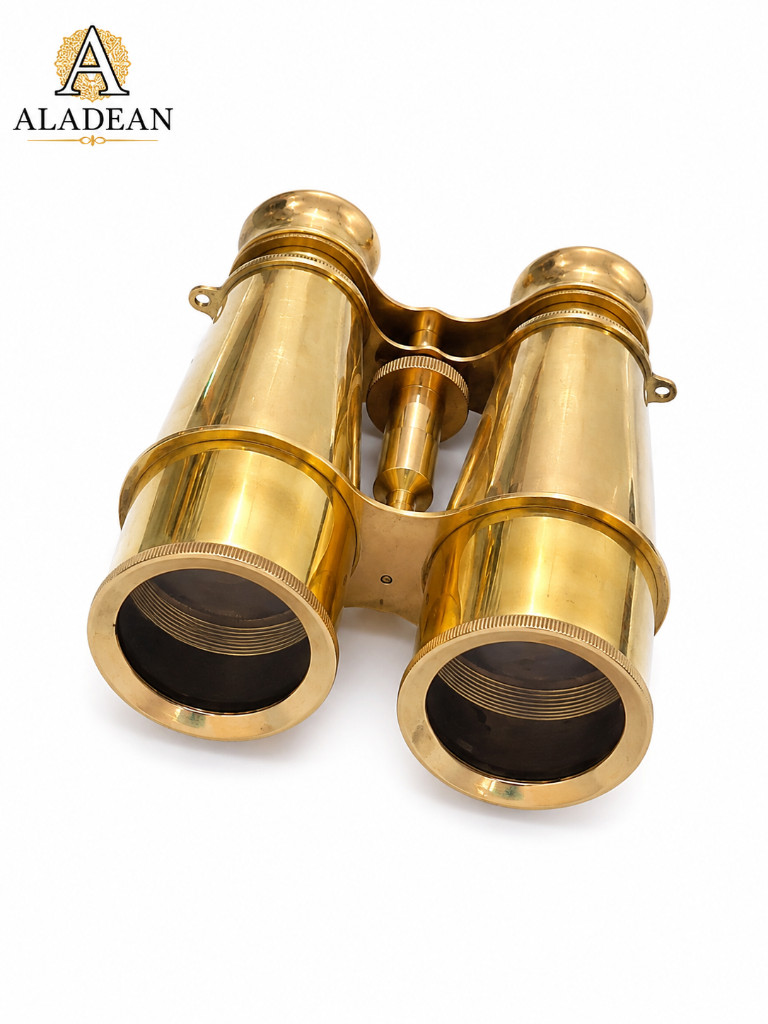 Vintage Brass Opera Binoculars Gold Finish Theater Glasses Collectible