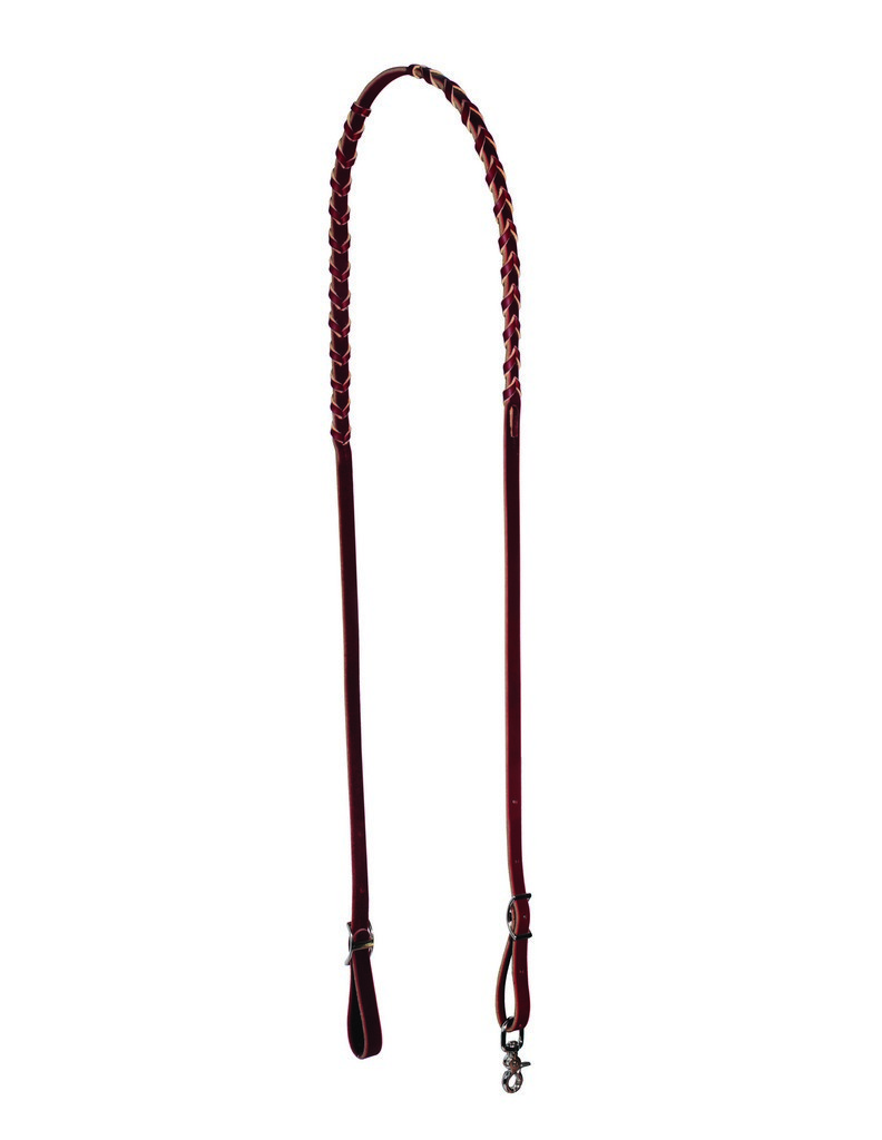 Professionals Choice Reins 5/8" Barrel Leather Latigo Hand Laced 7392