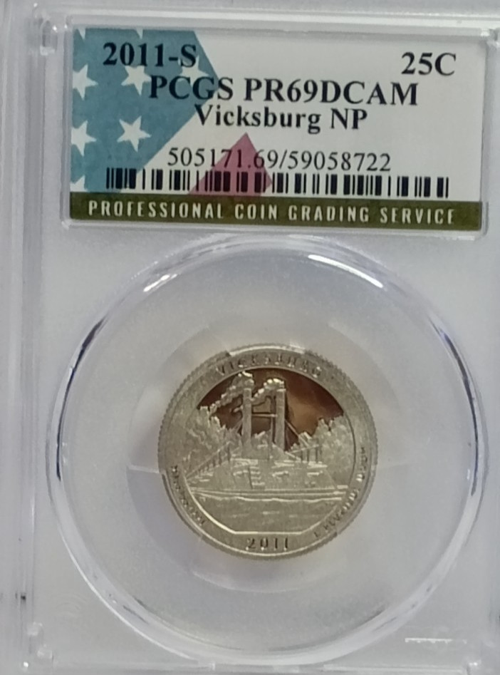 2011 S PCGS PR69DCAM Year Set--14 Coin Set, With $1 .50, .25, .10, .05, & .01
