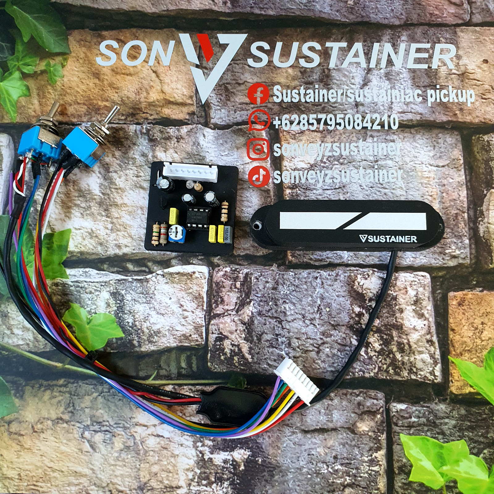 sustaniac pickup single coil ( black )