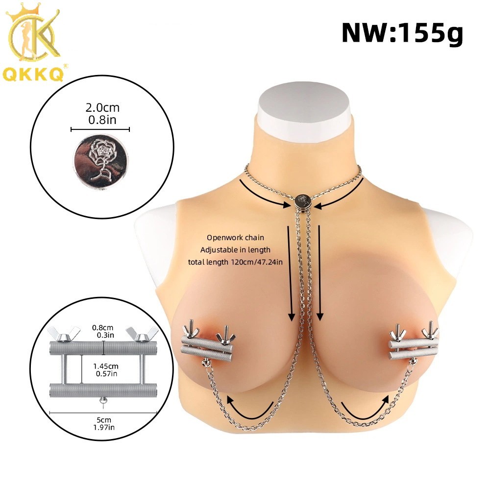 Woman Breast Cover Female Chest Hood Breast Binder Body Bondage BDSM For Women