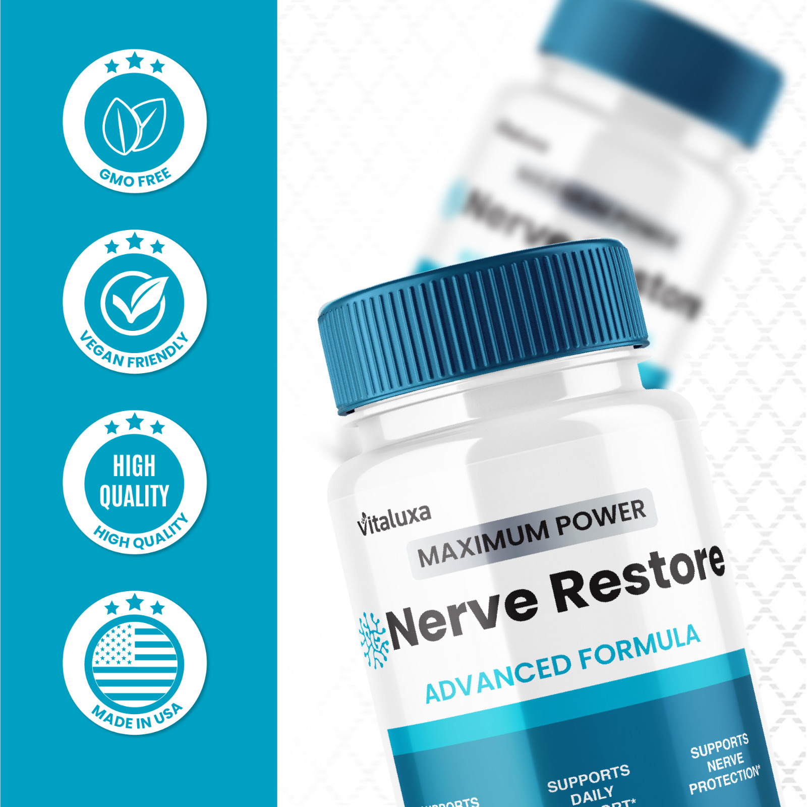 (2 Pack) Nerve Restore Capsules, Nerve Restore Advanced Formula (120 Capsules)