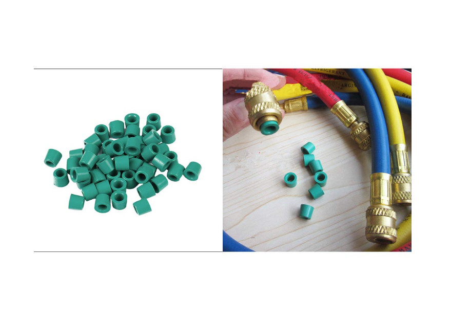 50Pcs A/C 1/4" Charging Hose/Manifold Sealing O Ring Kit Replacement Rubber Gask