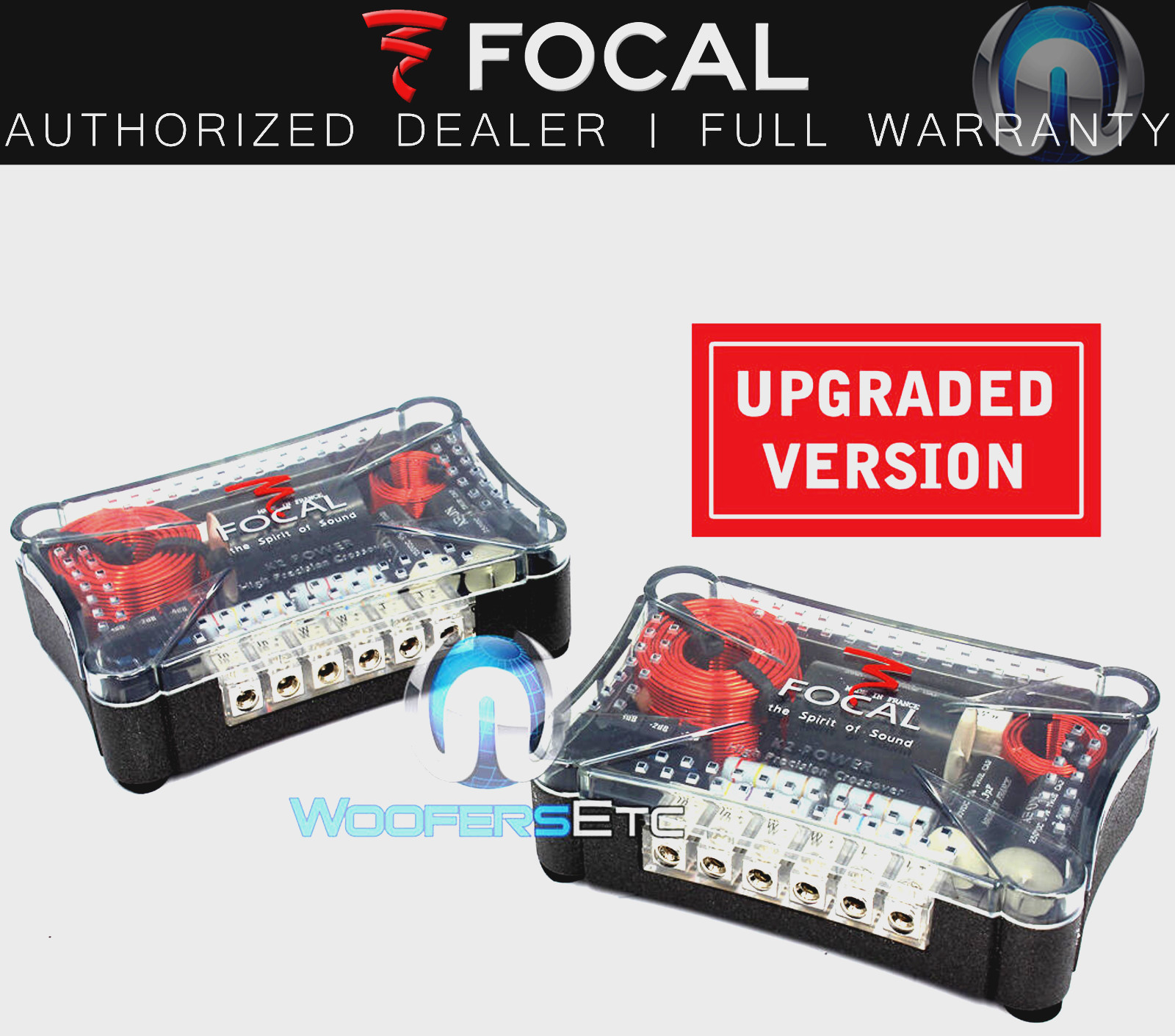 (2) FOCAL XO-6K2P K2 POWER UPGRADED VERSION 2WAY CROSSOVERS FROM "165K2P UV" SET