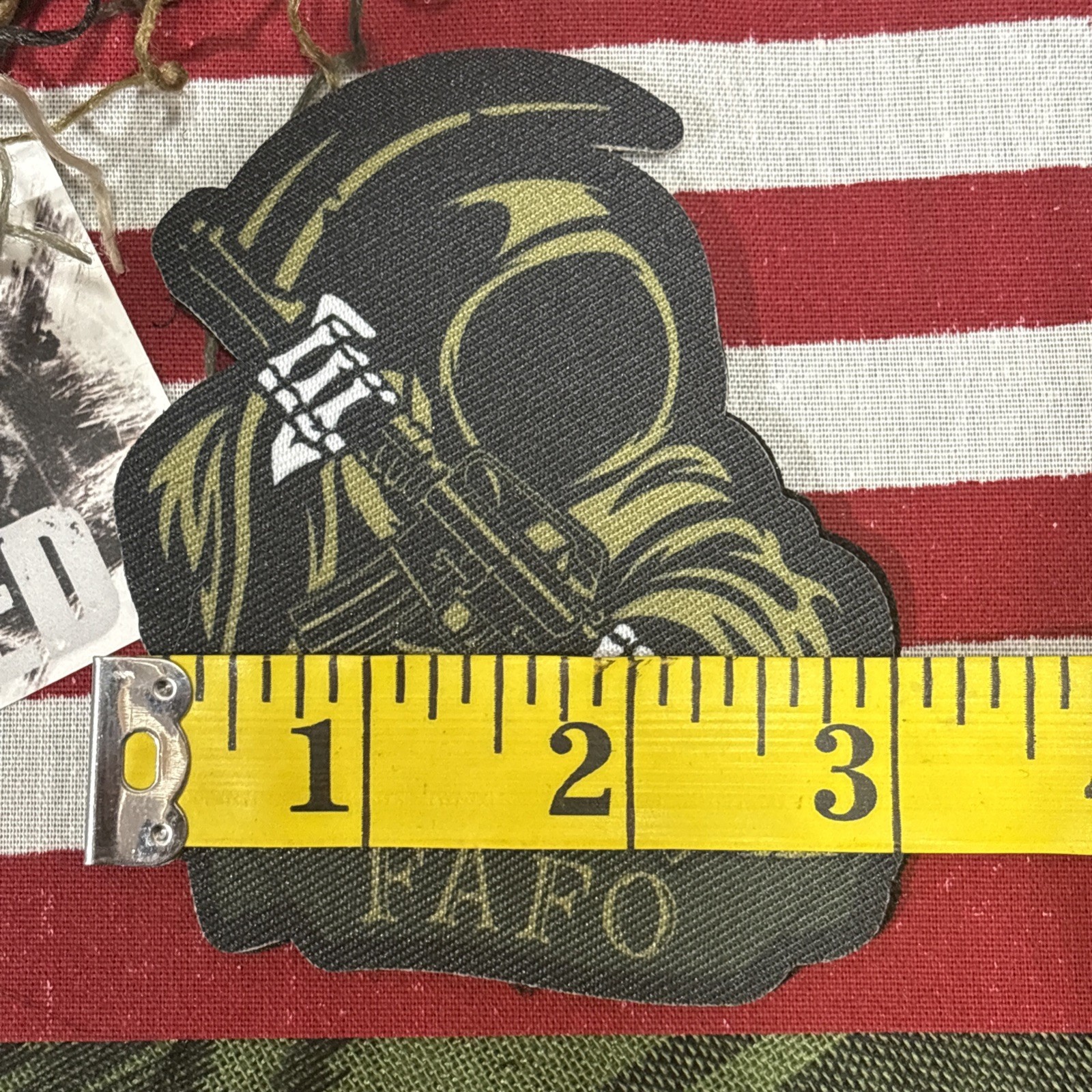 FAFO Reaper Moral Tactical Hook And Loop Patch High Quality Graphic ~3x3.5 LG