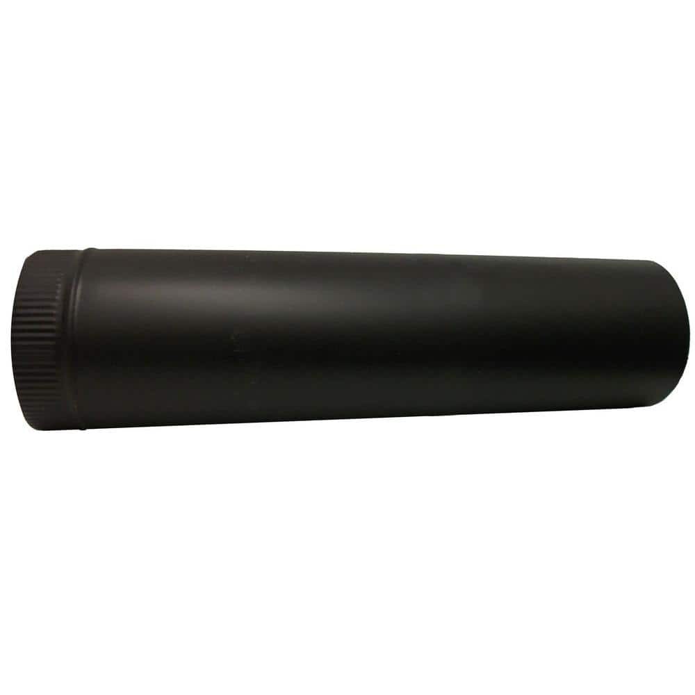 6 In. X 24 In. Black Stove Pipe | (NEW) (FREE SHIPPING)