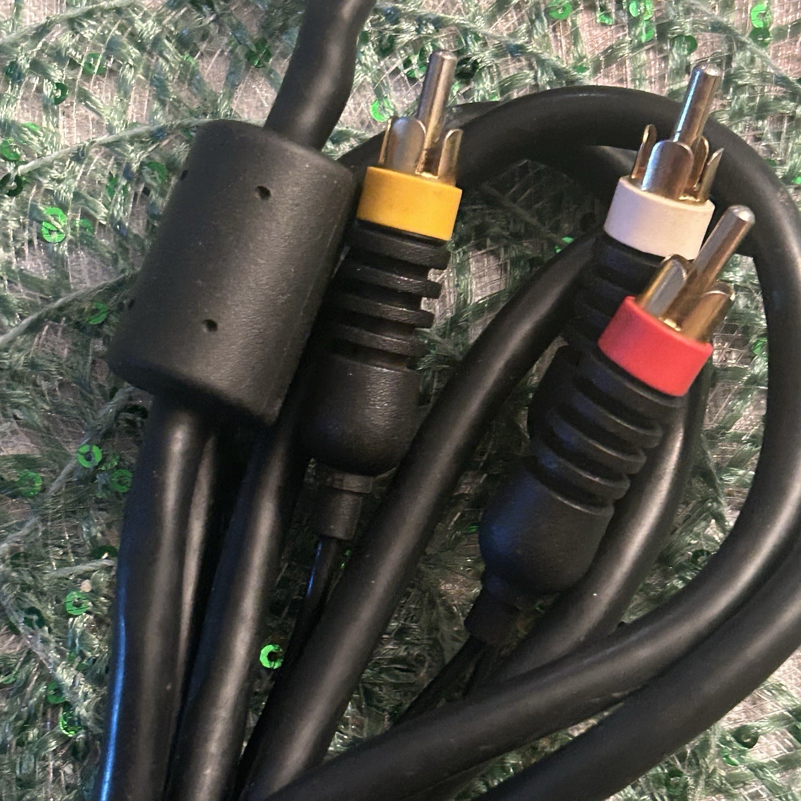 Original Xbox OEM Authentic RCA AV Audio Video Cable (X08-47696) Tested