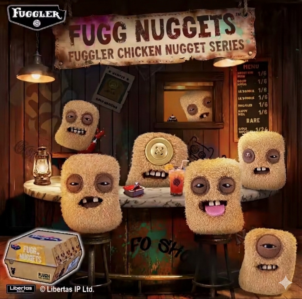 Fuggler Fugg Nuggets Blind Box Plush Keyring Funny Ugly Monster Unreleased New