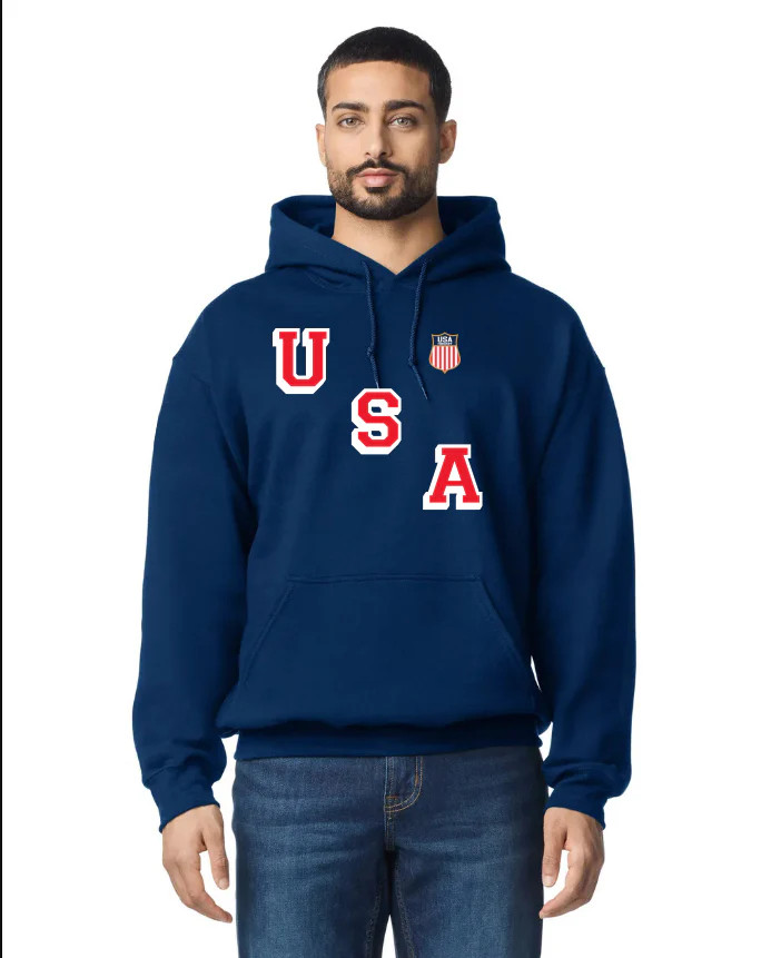 USA Hockey official Team Jersey Logo Navy Hoodie