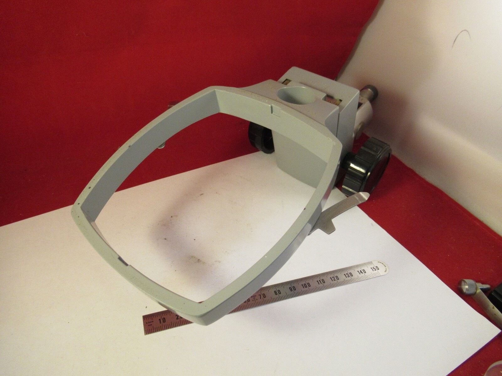 bausch OPTICS STEREO HOLDER SUPPORT MICROSCOPE PART AS PICTURED &8-A-04