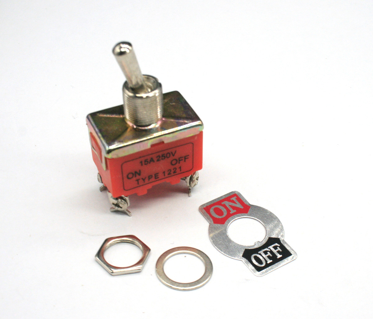 5pcs DPST ON/OFF Industrial Toggle Switches 1221 Double pole single throw